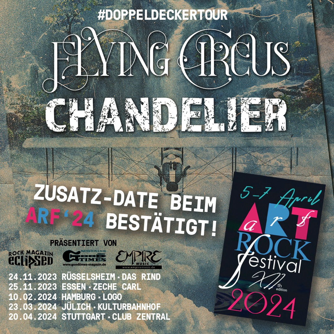 Flying Circus: Die 'Doppeldeckertour' zusammen mit 'Chandelier'