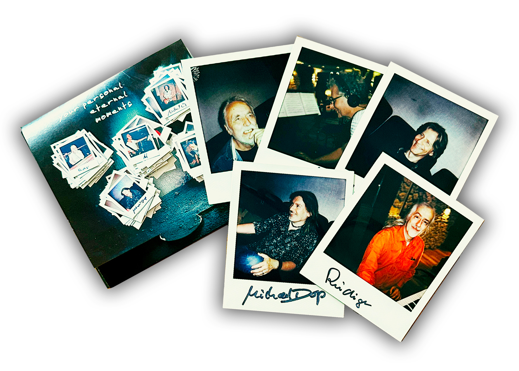 Umschlag mit signierten Retro-Prints